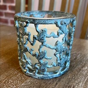 Dillards Rustic Metal Frog Votive Candle